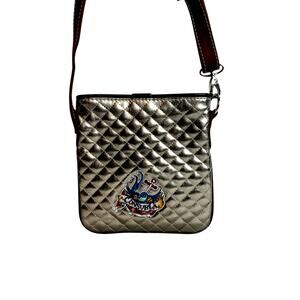 Conuela Metallic Quilted Crossbody Bag